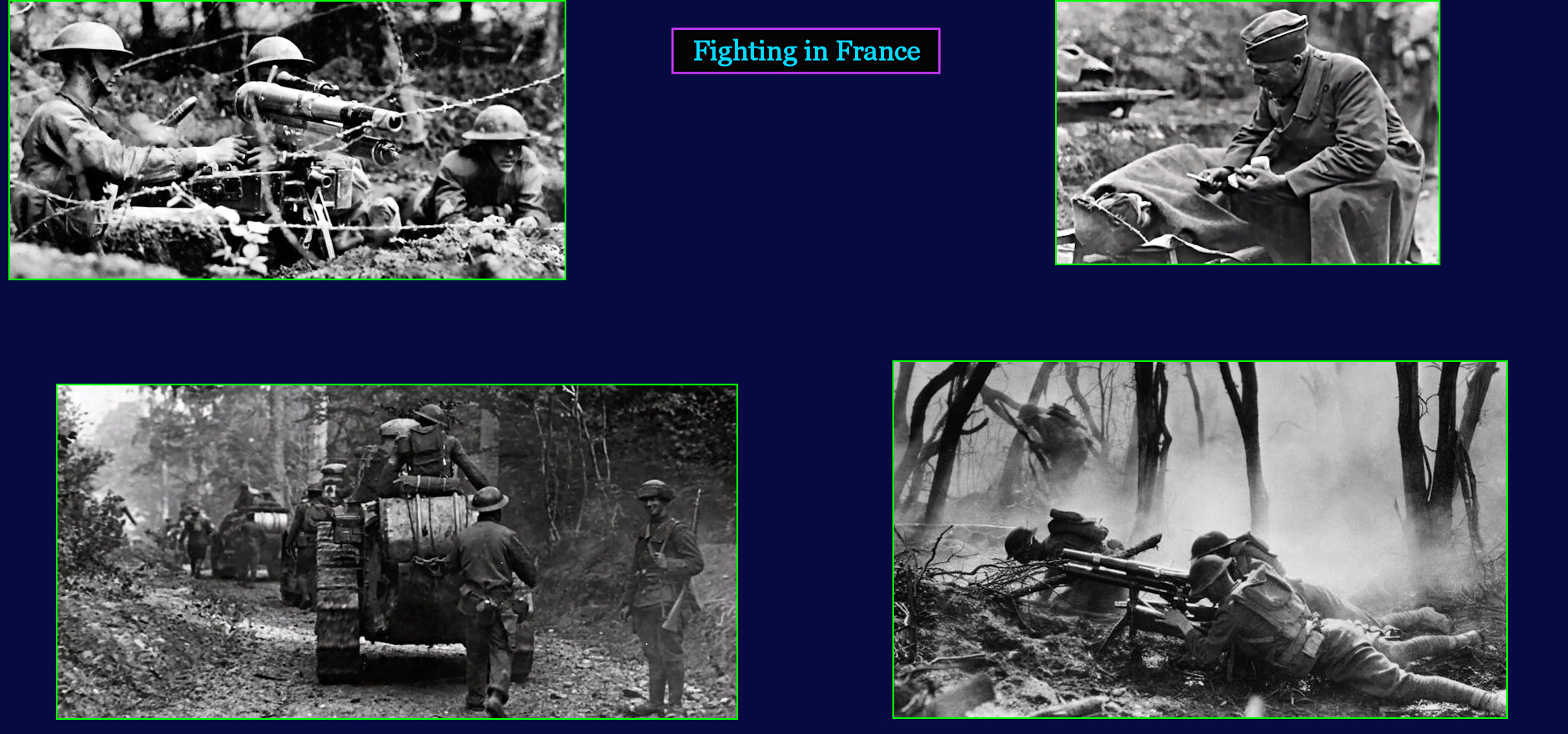 Americans troops in France, 1917